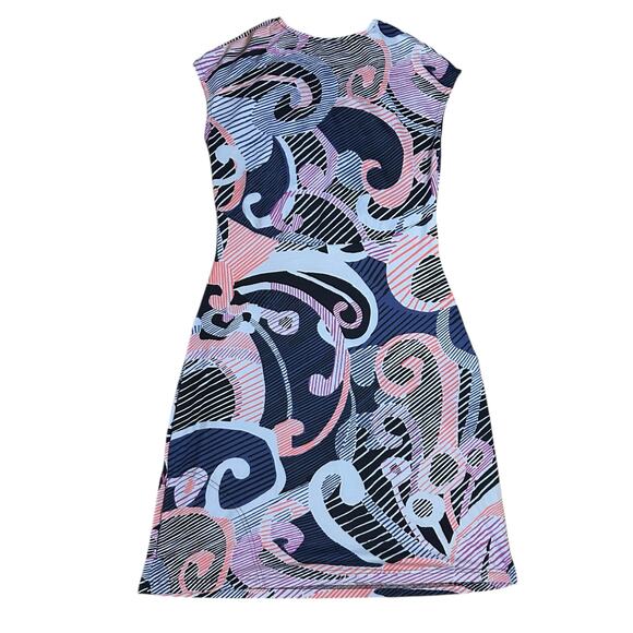 Title Nine Diamalete Womens Athletic Dress Small Geometric V-Neck Athleisure - Picture 3 of 5